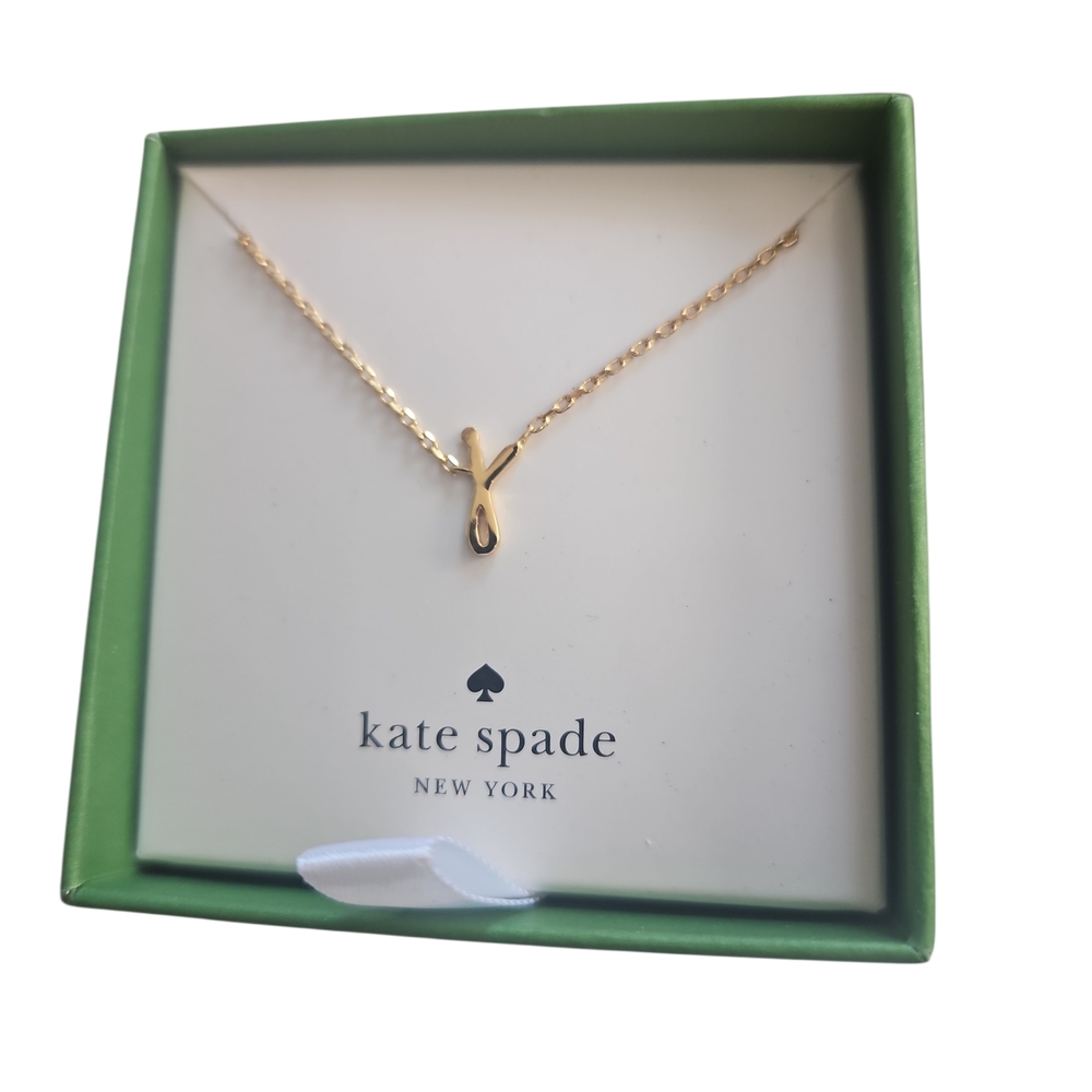 Kate Spade NY Woman Gold Plated "J" Initial Pendant Necklace